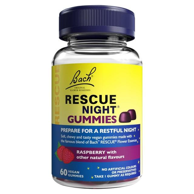 Bach Rescue Night Vegan Gummies Raspberry with Other Natural Flavours x60 - gallery image 1