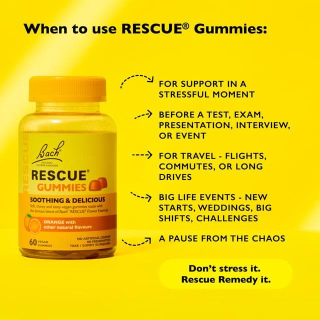Bach Rescue Vegan Gummies Orange with Other Natural Flavours x60 - gallery image 2