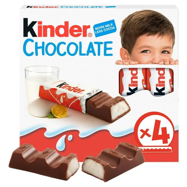 Kinder Small Multipack Chocolate Bars 4x2.5g - gallery image 1