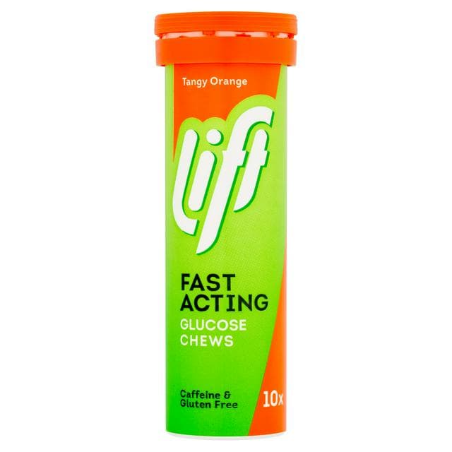 Lift Tangy Orange Fast Acting Glucose Chews x10 40g - gallery image 1