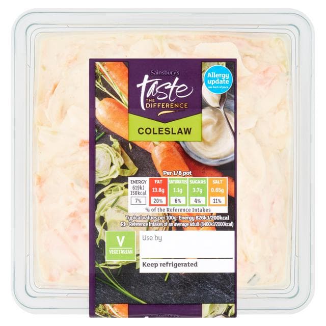 Sainsbury's Coleslaw, Taste the Difference 600g - gallery image 1