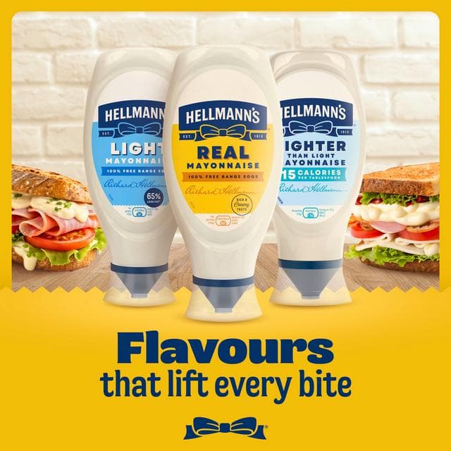 Hellmanns Real Squeezy Mayonnaise 580ml - gallery image 5