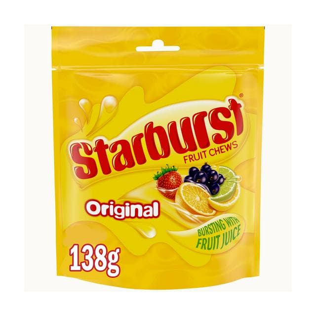 Starburst Vegan Chewy Sweets Fruit Flavoured Pouch Bag 138g - gallery image 1