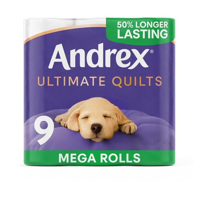 Andrex Ultimate Quilts Mega Toilet Rolls x9 - gallery image 1