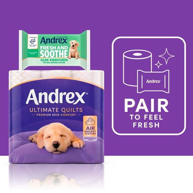 Andrex Ultimate Quilts Mega Toilet Rolls x9 - gallery image 3