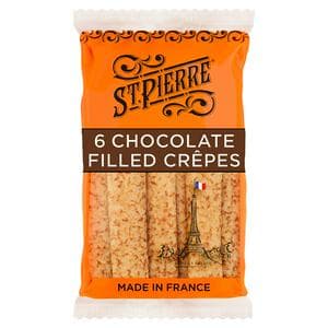 St Pierre Chocolate Filled Crepes x6