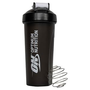 Optimum Nutrition Shaker with Stainless Steel Mixing Ball Black 600ml