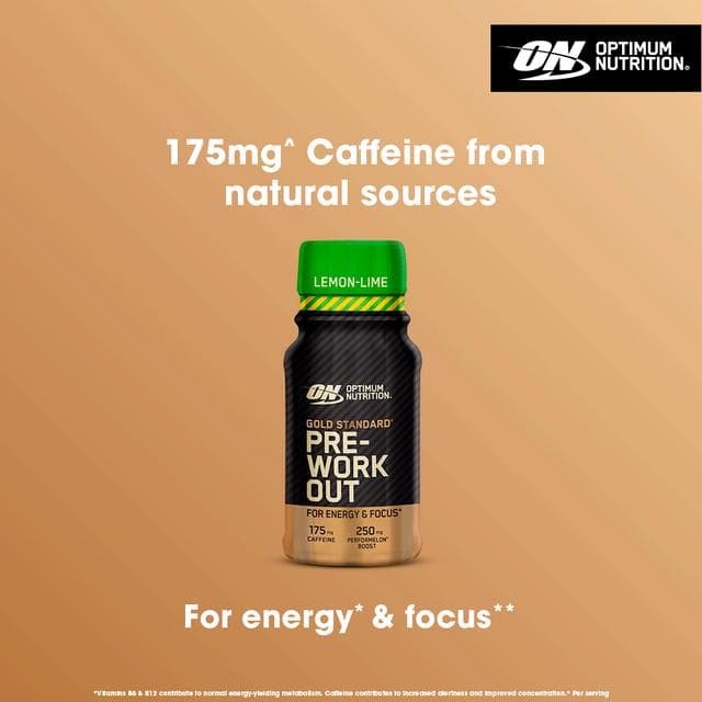 Optimum Nutrition Gold Standard Pre Workout Energy Shot Lemon Lime Flavour single serve 60ml - gallery image 2