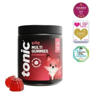 Tonic Health Kids Multivitamins Natural Strawberry Flavour Max Strength Gummies Age 4-12 Years x30