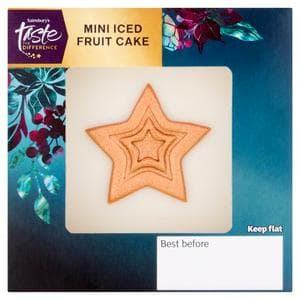 Sainsbury's 145g Mini Iced Fruit Cake, Taste the Difference