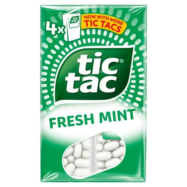 Tic Tac Fresh Mint Sweets Multipack x4 18g - gallery image 1