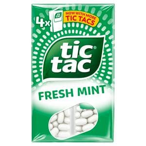 Tic Tac Fresh Mint Sweets Multipack x4 18g