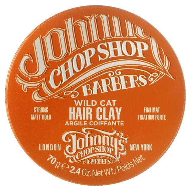 Johnny's Chop Shop Barbers Wild Cat Hair Clay 70g - gallery image 1