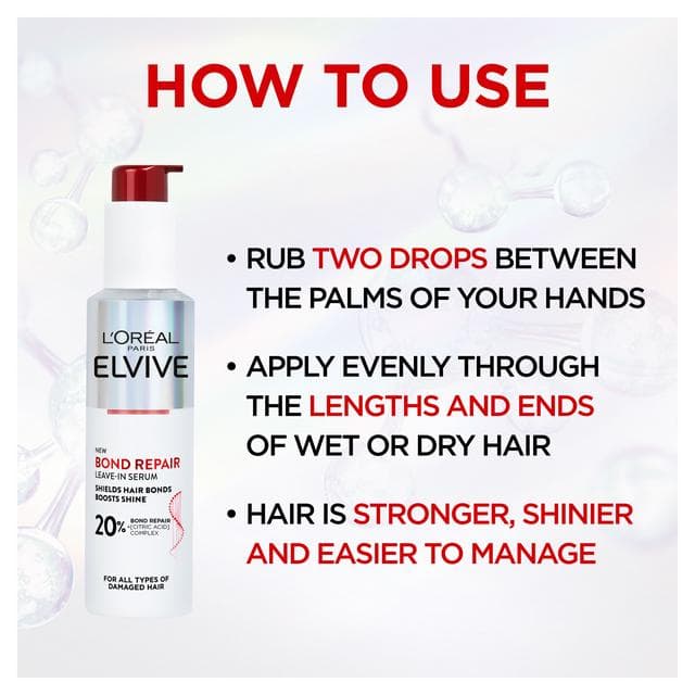 L'Oréal Paris Elvive Bond Repair Leave In Serum 150ml - gallery image 3
