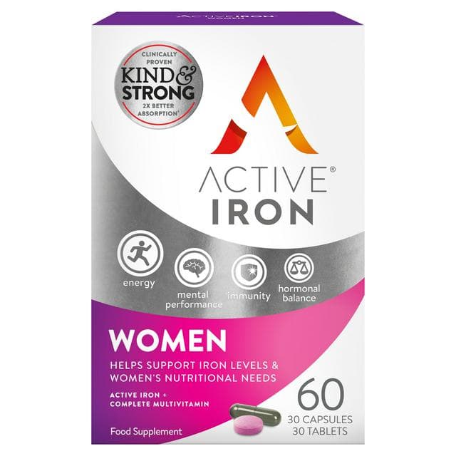 Active Iron Women Capsules & Tablets x60 - gallery image 1