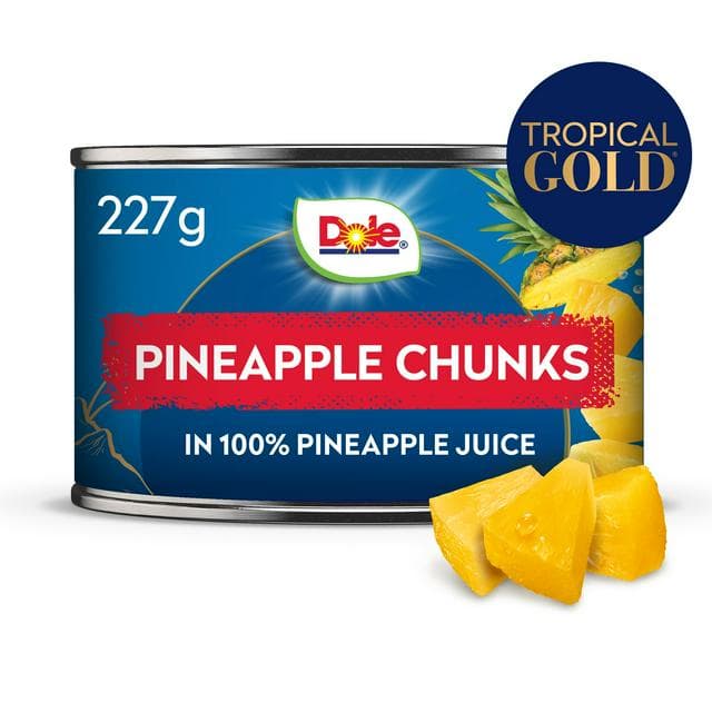 Dole Tropical Gold Premium Pineapple Chunks In Juice 227g - gallery image 1