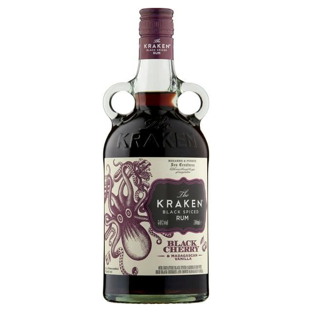 The Kraken Black Spiced Rum Black Cherry & Madagascan Vanilla 70cl - gallery image 1