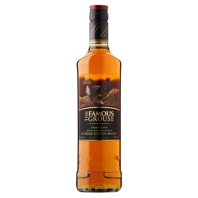 The Famous Grouse Smoky Black Blended Scotch Whisky 70cl - gallery image 1