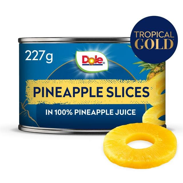 Dole Tropical Gold Premium Pineapple Slices In Juice 227g - gallery image 1