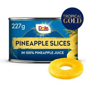Dole Tropical Gold Premium Pineapple Slices In Juice 227g