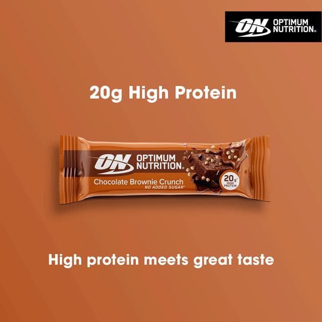 Optimum Nutrition Protein Bar Chocolate Brownie Crunch Flavour single serve 65g - gallery image 2
