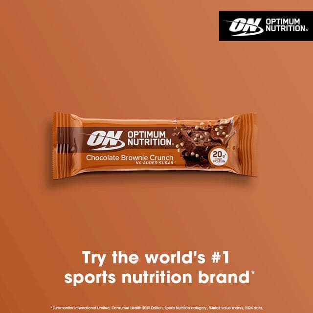 Optimum Nutrition Protein Bar Chocolate Brownie Crunch Flavour single serve 65g - gallery image 3