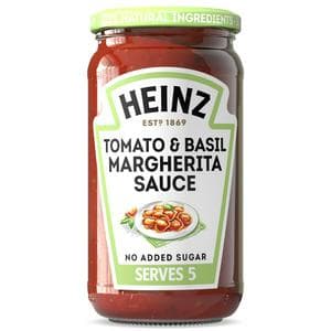 Heinz 490g Tomato & Basil Margherita Pasta Sauce