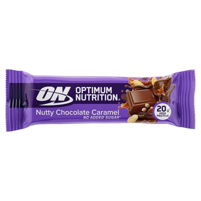 Optimum Nutrition Protein Bar Nutty Chocolate Caramel Flavoursingle serve70g - gallery image 1
