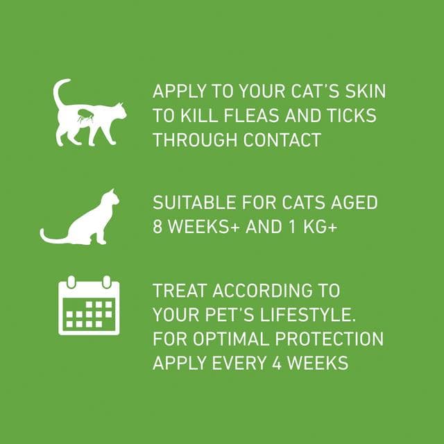 Frontline Plus Flea & Tick Treatment Cat x3 - gallery image 5