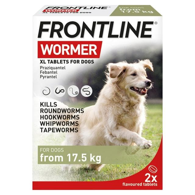 Frontline Wormer XL Flavoured Tablets For Dogs x2 - gallery image 1
