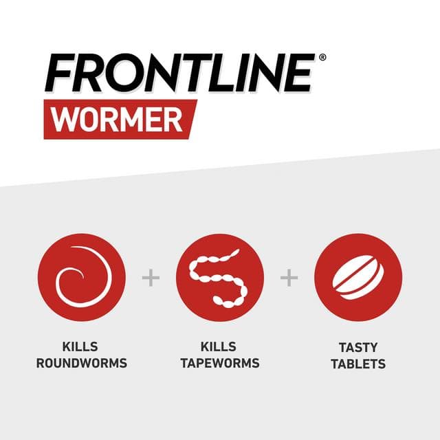 Frontline Wormer Film Coated Flavoured Tablets For Cats x2 230/20mg - gallery image 2