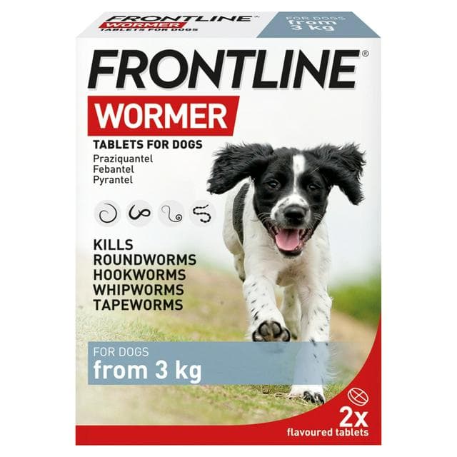 Frontline Wormer Flavoured Tablets For Dogs x2 - gallery image 1