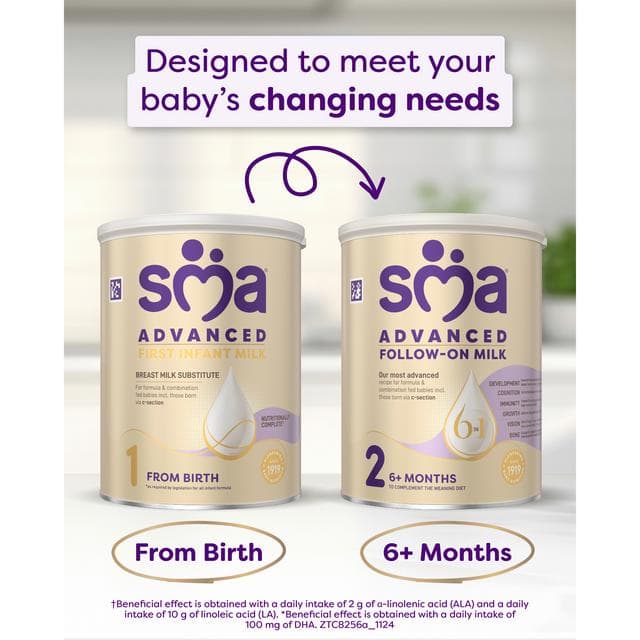 SMA Advanced First Infant Baby Milk Powder Formula From Birth 800g - gallery image 6