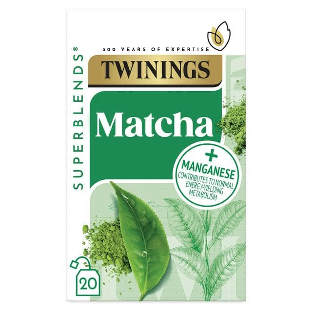 Twinings Superblends Super Green Matcha Plant-Based Tea Bags 40g x20 - gallery image 1