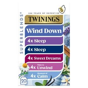 Twinings Superblends 20 x 33.2g Wind Down Collection Sleep Tea Bags