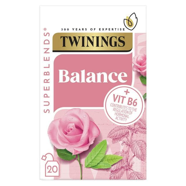 Twinings Superblends Balance Rose, Lemon Verbena & Lemon Balm Tea Bags 32g x20 - gallery image 1
