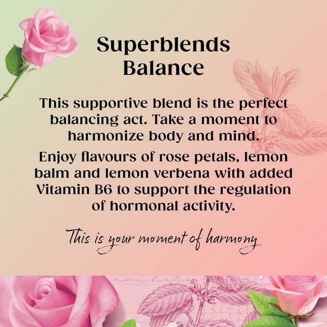 Twinings Superblends Balance Rose, Lemon Verbena & Lemon Balm Tea Bags 32g x20 - gallery image 2