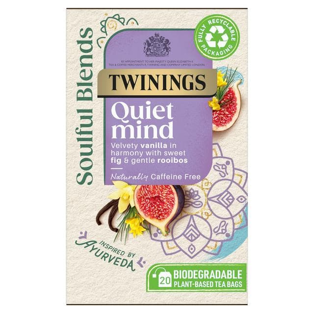 Twinings Soulful Blends Quiet Mind 20 Plant-Based Tea Bags 40g - gallery image 1