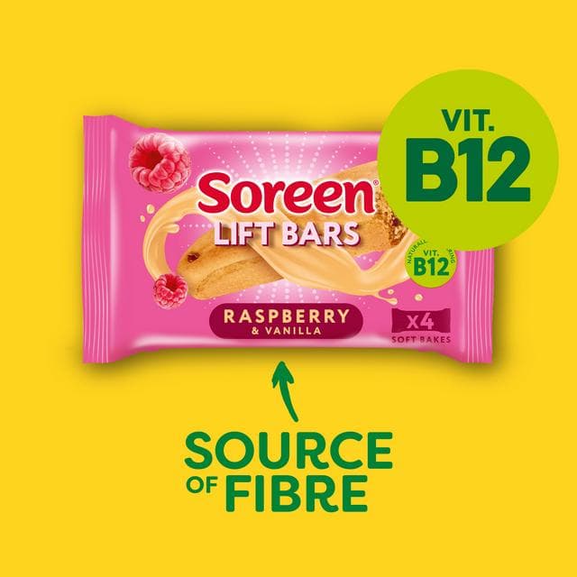 Soreen Lift Bars Raspberry & Vanilla x4 - gallery image 2