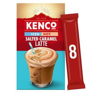 Kenco Iced Hot Salted Caramel Latte Sachets 8x20.3g