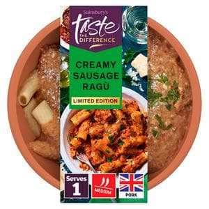 Sainsbury's Creamy Sausage Ragu, Limited Edition, Taste the Difference 375g