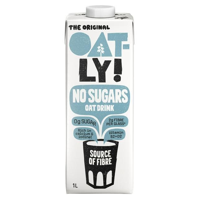 Oatly No Sugars Long Life Oat Drink 1L - gallery image 1