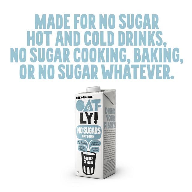 Oatly No Sugars Long Life Oat Drink 1L - gallery image 3