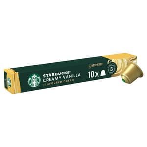 Starbucks by Nespresso Creamy Vanilla Flavoured Coffee Pods x10