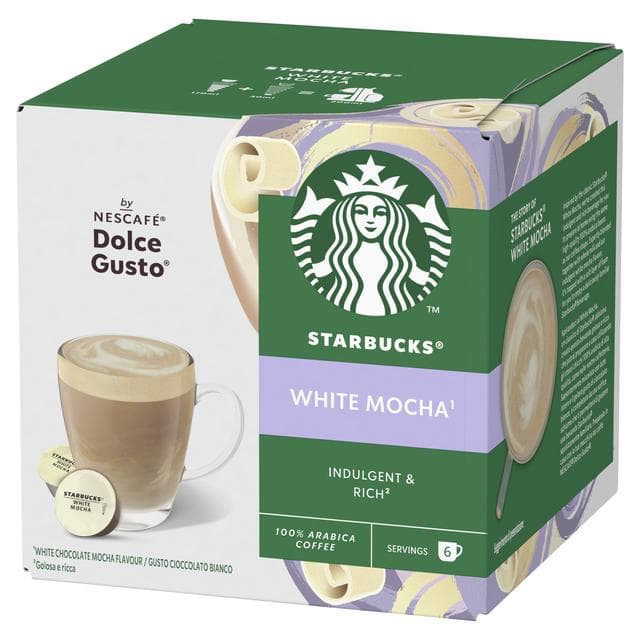 Starbucks by Nescafé Dolce Gusto 12 x White Mocha Coffee Pods (6 Servings) - gallery image 6