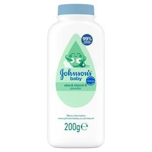 Johnson's Baby Natural Cornstarch Powder with Aloe & Vitamin E 200g