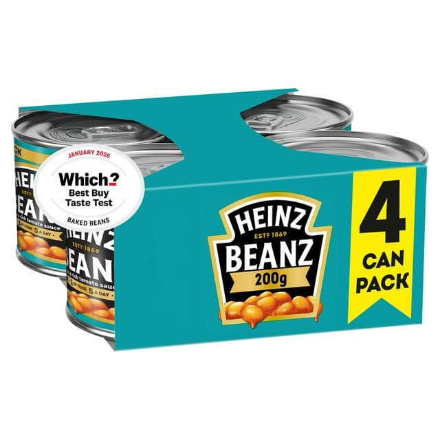 Heinz Baked Beans in Tomato Sauce 4x200g - gallery image 1