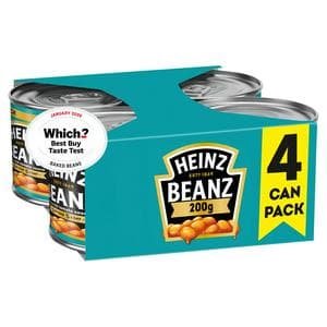 Heinz Baked Beans in Tomato Sauce 4x200g