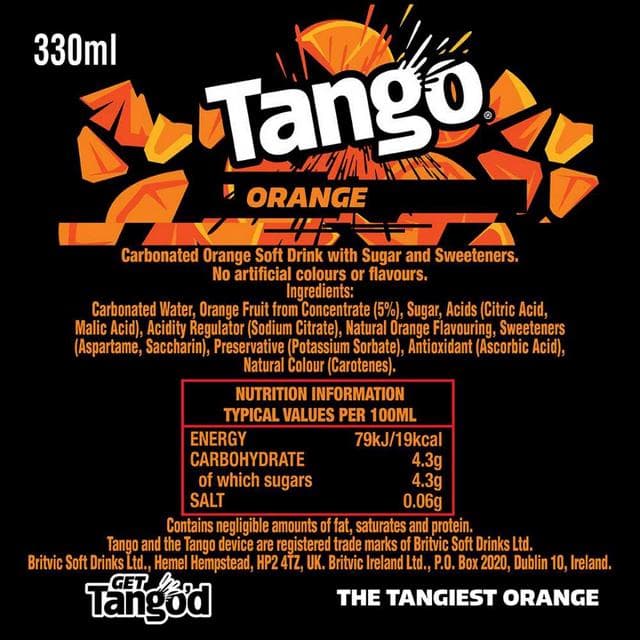 Tango Orange Original Can 8x330ml - gallery image 3