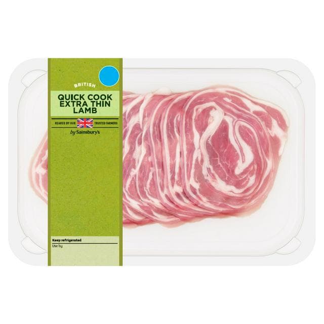 Sainsbury's Quick Cook Extra Thin British Lamb Steaks 200g - gallery image 1